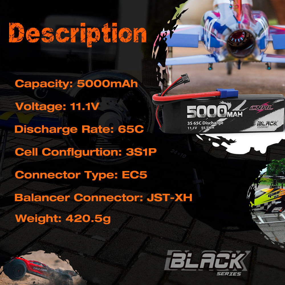 CNHL Lipo Battery 3S 4S 6S 11. - огляд і ціна 6S Lipo Battery 22.2V 5000Mah